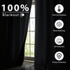 image:imageNICETOWN 100 Blackout Curtains for Bedroom Room Darkening Plylux Black Curtains 84 Inch Long Thermal Insulated Grommet Window Drapes for Living Room 52 W x 84 L 2 PanelsDove Gray