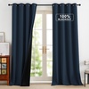 image:imageNICETOWN 100 Blackout Curtains for Bedroom Room Darkening Plylux Black Curtains 84 Inch Long Thermal Insulated Grommet Window Drapes for Living Room 52 W x 84 L 2 PanelsNavy