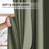 image:imageNICETOWN 100 Blackout Curtains for Bedroom Room Darkening Plylux Black Curtains 84 Inch Long Thermal Insulated Grommet Window Drapes for Living Room 52 W x 84 L 2 PanelsDark Mallard