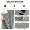 image:imageNICETOWN 100 Blackout Curtains for Bedroom Room Darkening Plylux Black Curtains 84 Inch Long Thermal Insulated Grommet Window Drapes for Living Room 52 W x 84 L 2 PanelsSilver Grey