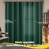 image:imageNICETOWN 100 Blackout Curtains for Bedroom Room Darkening Plylux Black Curtains 84 Inch Long Thermal Insulated Grommet Window Drapes for Living Room 52 W x 84 L 2 PanelsHunter Green
