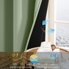 image:imageNICETOWN 100 Blackout Curtains for Bedroom Room Darkening Plylux Black Curtains 84 Inch Long Thermal Insulated Grommet Window Drapes for Living Room 52 W x 84 L 2 PanelsOlive
