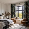 image:imageNICETOWN 100 Blackout Curtains for Bedroom Room Darkening Plylux Black Curtains 84 Inch Long Thermal Insulated Grommet Window Drapes for Living Room 52 W x 84 L 2 PanelsLemon Bandit Black