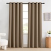 image:imageNICETOWN 100 Blackout Curtains for Bedroom Room Darkening Plylux Black Curtains 84 Inch Long Thermal Insulated Grommet Window Drapes for Living Room 52 W x 84 L 2 PanelsKhaki