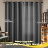 image:imageNICETOWN 100 Blackout Curtains for Bedroom Room Darkening Plylux Black Curtains 84 Inch Long Thermal Insulated Grommet Window Drapes for Living Room 52 W x 84 L 2 PanelsGrey