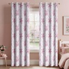 image:imageNICETOWN 100 Blackout Curtains for Bedroom Room Darkening Plylux Black Curtains 84 Inch Long Thermal Insulated Grommet Window Drapes for Living Room 52 W x 84 L 2 PanelsRose Blush Pink
