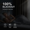 image:imageNICETOWN 100 Blackout Curtains for Bedroom Room Darkening Plylux Black Curtains 84 Inch Long Thermal Insulated Grommet Window Drapes for Living Room 52 W x 84 L 2 PanelsNatural