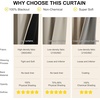 image:imageNICETOWN 100 Blackout Curtains for Bedroom Room Darkening Plylux Black Curtains 84 Inch Long Thermal Insulated Grommet Window Drapes for Living Room 52 W x 84 L 2 PanelsNatural