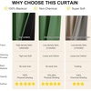 image:imageNICETOWN 100 Blackout Curtains for Bedroom Room Darkening Plylux Black Curtains 84 Inch Long Thermal Insulated Grommet Window Drapes for Living Room 52 W x 84 L 2 PanelsForest Green