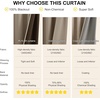 image:imageNICETOWN 100 Blackout Curtains for Bedroom Room Darkening Plylux Black Curtains 84 Inch Long Thermal Insulated Grommet Window Drapes for Living Room 52 W x 84 L 2 PanelsCappuccino