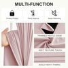 image:imageNICETOWN 100 Blackout Curtains for Bedroom Room Darkening Plylux Black Curtains 84 Inch Long Thermal Insulated Grommet Window Drapes for Living Room 52 W x 84 L 2 PanelsPink