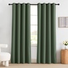 image:imageNICETOWN 100 Blackout Curtains for Bedroom Room Darkening Plylux Black Curtains 84 Inch Long Thermal Insulated Grommet Window Drapes for Living Room 52 W x 84 L 2 PanelsGreyish Green