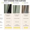 image:imageNICETOWN 100 Blackout Curtains for Bedroom Room Darkening Plylux Black Curtains 84 Inch Long Thermal Insulated Grommet Window Drapes for Living Room 52 W x 84 L 2 PanelsSage Green