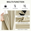 image:imageNICETOWN 100 Blackout Curtains for Bedroom Room Darkening Plylux Black Curtains 84 Inch Long Thermal Insulated Grommet Window Drapes for Living Room 52 W x 84 L 2 PanelsCream