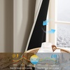 image:imageNICETOWN 100 Blackout Curtains for Bedroom Room Darkening Plylux Black Curtains 84 Inch Long Thermal Insulated Grommet Window Drapes for Living Room 52 W x 84 L 2 PanelsNatural