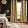 image:imageNICETOWN 100 Blackout Curtains for Bedroom Room Darkening Plylux Black Curtains 84 Inch Long Thermal Insulated Grommet Window Drapes for Living Room 52 W x 84 L 2 PanelsAntique Floraison Oak Brown
