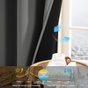 image:imageNICETOWN 100 Blackout Curtains for Bedroom Room Darkening Plylux Black Curtains 84 Inch Long Thermal Insulated Grommet Window Drapes for Living Room 52 W x 84 L 2 PanelsGrey