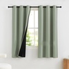image:imageNICETOWN 100 Blackout Curtains for Bedroom Room Darkening Plylux Black Curtains 84 Inch Long Thermal Insulated Grommet Window Drapes for Living Room 52 W x 84 L 2 PanelsSage Green