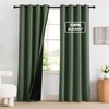 image:imageNICETOWN 100 Blackout Curtains for Bedroom Room Darkening Plylux Black Curtains 84 Inch Long Thermal Insulated Grommet Window Drapes for Living Room 52 W x 84 L 2 PanelsGreyish Green