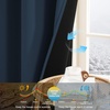 image:imageNICETOWN 100 Blackout Curtains for Bedroom Room Darkening Plylux Black Curtains 84 Inch Long Thermal Insulated Grommet Window Drapes for Living Room 52 W x 84 L 2 PanelsNavy