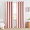 image:imageNICETOWN 100 Blackout Curtains for Bedroom Room Darkening Plylux Black Curtains 84 Inch Long Thermal Insulated Grommet Window Drapes for Living Room 52 W x 84 L 2 PanelsPeach Pink