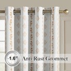 image:imageNICETOWN 100 Blackout Curtains for Bedroom Room Darkening Plylux Black Curtains 84 Inch Long Thermal Insulated Grommet Window Drapes for Living Room 52 W x 84 L 2 PanelsBohemia Terracotta