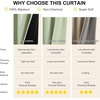 image:imageNICETOWN 100 Blackout Curtains for Bedroom Room Darkening Plylux Black Curtains 84 Inch Long Thermal Insulated Grommet Window Drapes for Living Room 52 W x 84 L 2 PanelsLight Green