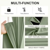 image:imageNICETOWN 100 Blackout Curtains for Bedroom Room Darkening Plylux Black Curtains 84 Inch Long Thermal Insulated Grommet Window Drapes for Living Room 52 W x 84 L 2 PanelsOlive