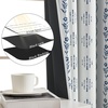 image:imageNICETOWN 100 Blackout Curtains for Bedroom Room Darkening Plylux Black Curtains 84 Inch Long Thermal Insulated Grommet Window Drapes for Living Room 52 W x 84 L 2 PanelsBohemia Indigo