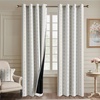 image:imageNICETOWN 100 Blackout Curtains for Bedroom Room Darkening Plylux Black Curtains 84 Inch Long Thermal Insulated Grommet Window Drapes for Living Room 52 W x 84 L 2 PanelsBohemia Terracotta