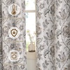 image:imageNICETOWN 100 Blackout Curtains for Bedroom Room Darkening Plylux Black Curtains 84 Inch Long Thermal Insulated Grommet Window Drapes for Living Room 52 W x 84 L 2 PanelsAntique Floraison Off White