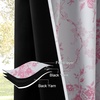 image:imageNICETOWN 100 Blackout Curtains for Bedroom Room Darkening Plylux Black Curtains 84 Inch Long Thermal Insulated Grommet Window Drapes for Living Room 52 W x 84 L 2 PanelsRose Blush Pink