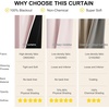 image:imageNICETOWN 100 Blackout Curtains for Bedroom Room Darkening Plylux Black Curtains 84 Inch Long Thermal Insulated Grommet Window Drapes for Living Room 52 W x 84 L 2 PanelsPink