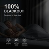 image:imageNICETOWN 100 Blackout Curtains for Bedroom Room Darkening Plylux Black Curtains 84 Inch Long Thermal Insulated Grommet Window Drapes for Living Room 52 W x 84 L 2 PanelsSilver Grey