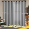 image:imageNICETOWN 100 Blackout Curtains for Bedroom Room Darkening Plylux Black Curtains 84 Inch Long Thermal Insulated Grommet Window Drapes for Living Room 52 W x 84 L 2 PanelsSilver Grey