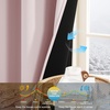 image:imageNICETOWN 100 Blackout Curtains for Bedroom Room Darkening Plylux Black Curtains 84 Inch Long Thermal Insulated Grommet Window Drapes for Living Room 52 W x 84 L 2 PanelsPink