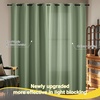 image:imageNICETOWN 100 Blackout Curtains for Bedroom Room Darkening Plylux Black Curtains 84 Inch Long Thermal Insulated Grommet Window Drapes for Living Room 52 W x 84 L 2 PanelsOlive