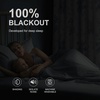 image:imageNICETOWN 100 Blackout Curtains for Bedroom Room Darkening Plylux Black Curtains 84 Inch Long Thermal Insulated Grommet Window Drapes for Living Room 52 W x 84 L 2 PanelsRose Blue