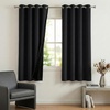 image:imageNICETOWN 100 Blackout Curtains for Bedroom Room Darkening Plylux Black Curtains 84 Inch Long Thermal Insulated Grommet Window Drapes for Living Room 52 W x 84 L 2 PanelsBlack