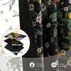 image:imageNICETOWN 100 Blackout Curtains for Bedroom Room Darkening Plylux Black Curtains 84 Inch Long Thermal Insulated Grommet Window Drapes for Living Room 52 W x 84 L 2 PanelsLemon Bandit Black