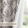 image:imageNICETOWN 100 Blackout Curtains for Bedroom Room Darkening Plylux Black Curtains 84 Inch Long Thermal Insulated Grommet Window Drapes for Living Room 52 W x 84 L 2 PanelsAntique Floraison Off White