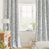 image:imageNICETOWN 100 Blackout Curtains for Bedroom Room Darkening Plylux Black Curtains 84 Inch Long Thermal Insulated Grommet Window Drapes for Living Room 52 W x 84 L 2 PanelsPaisley Sage Green
