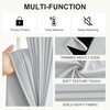 image:imageNICETOWN 100 Blackout Curtains for Bedroom Room Darkening Plylux Black Curtains 84 Inch Long Thermal Insulated Grommet Window Drapes for Living Room 52 W x 84 L 2 PanelsGreyish White