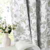 image:imageNICETOWN 100 Blackout Curtains for Bedroom Room Darkening Plylux Black Curtains 84 Inch Long Thermal Insulated Grommet Window Drapes for Living Room 52 W x 84 L 2 PanelsPaisley Sage Green