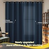 image:imageNICETOWN 100 Blackout Curtains for Bedroom Room Darkening Plylux Black Curtains 84 Inch Long Thermal Insulated Grommet Window Drapes for Living Room 52 W x 84 L 2 PanelsNavy