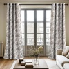 image:imageNICETOWN 100 Blackout Curtains for Bedroom Room Darkening Plylux Black Curtains 84 Inch Long Thermal Insulated Grommet Window Drapes for Living Room 52 W x 84 L 2 PanelsAntique Floraison Off White