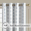 image:imageNICETOWN 100 Blackout Curtains for Bedroom Room Darkening Plylux Black Curtains 84 Inch Long Thermal Insulated Grommet Window Drapes for Living Room 52 W x 84 L 2 PanelsBohemia Indigo