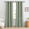 image:imageNICETOWN 100 Blackout Curtains for Bedroom Room Darkening Plylux Black Curtains 84 Inch Long Thermal Insulated Grommet Window Drapes for Living Room 52 W x 84 L 2 PanelsSage Green