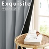 image:imageNICETOWN 100 Blackout Curtains for Bedroom Room Darkening Plylux Black Curtains 84 Inch Long Thermal Insulated Grommet Window Drapes for Living Room 52 W x 84 L 2 PanelsDove Gray