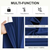 image:imageNICETOWN 100 Blackout Curtains for Bedroom Room Darkening Plylux Black Curtains 84 Inch Long Thermal Insulated Grommet Window Drapes for Living Room 52 W x 84 L 2 PanelsRoyal Blue